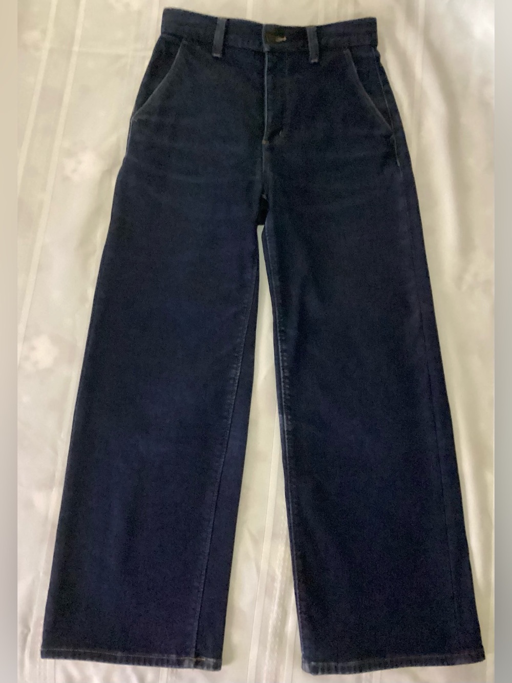 GU Japan Warm Wide Leg Blue Denim Women’s Jeans 28x28